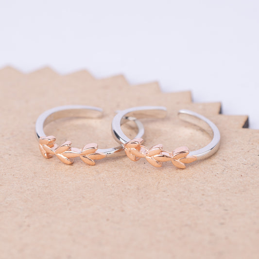 Leaf Link Toe Ring