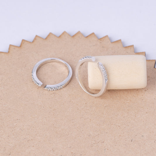 Silver Stone Toe Ring