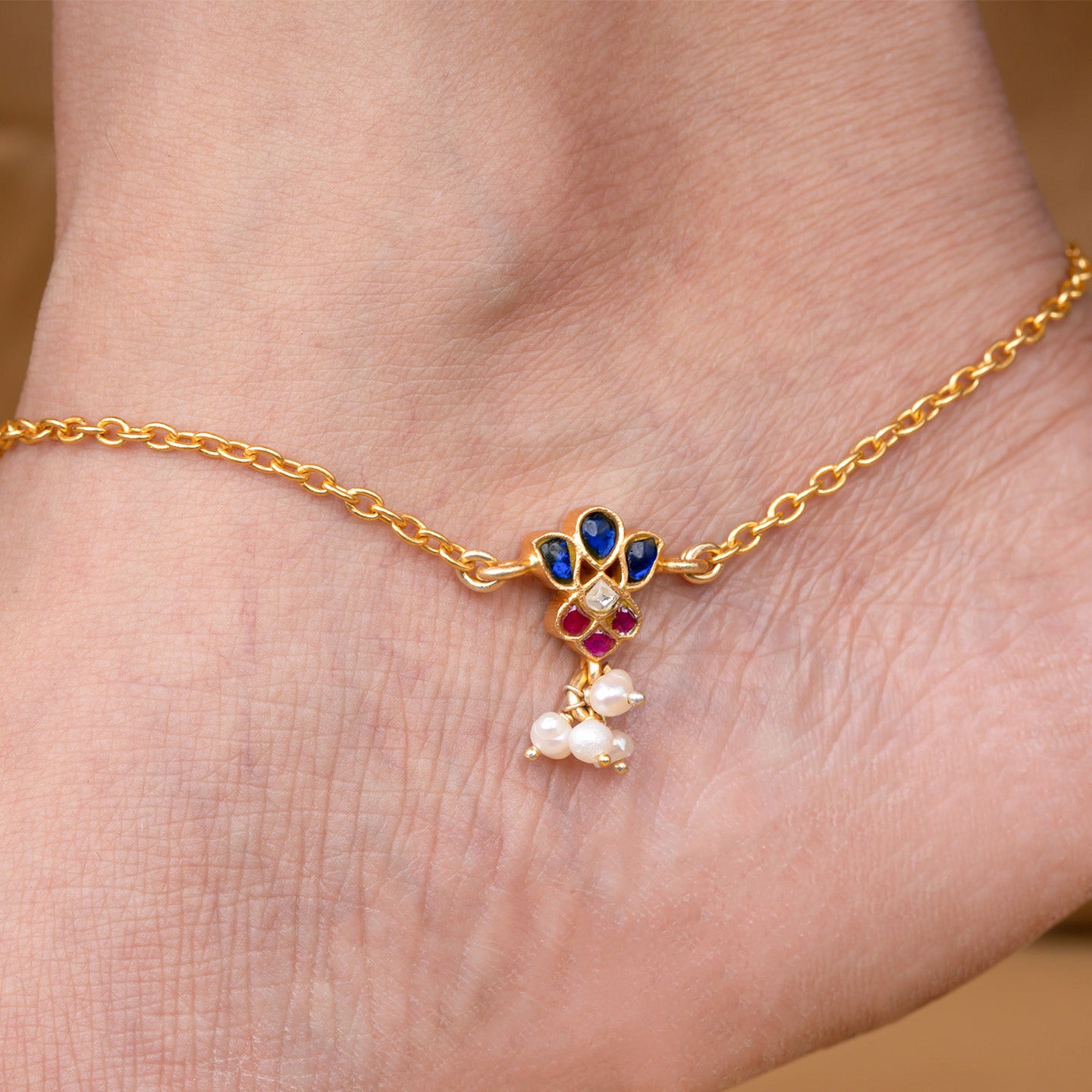 Heritage Phool Anklet