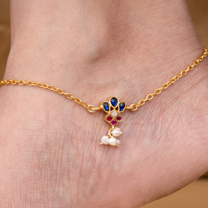 Heritage Phool Anklet