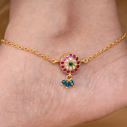 Rajwada Phool Anklet