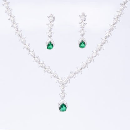 Forest Blossom Necklace With Earrings