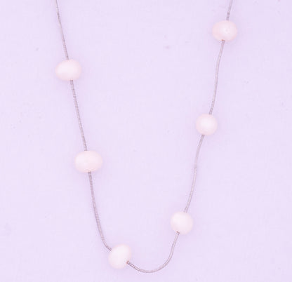 Pearl Necklace With Earrings