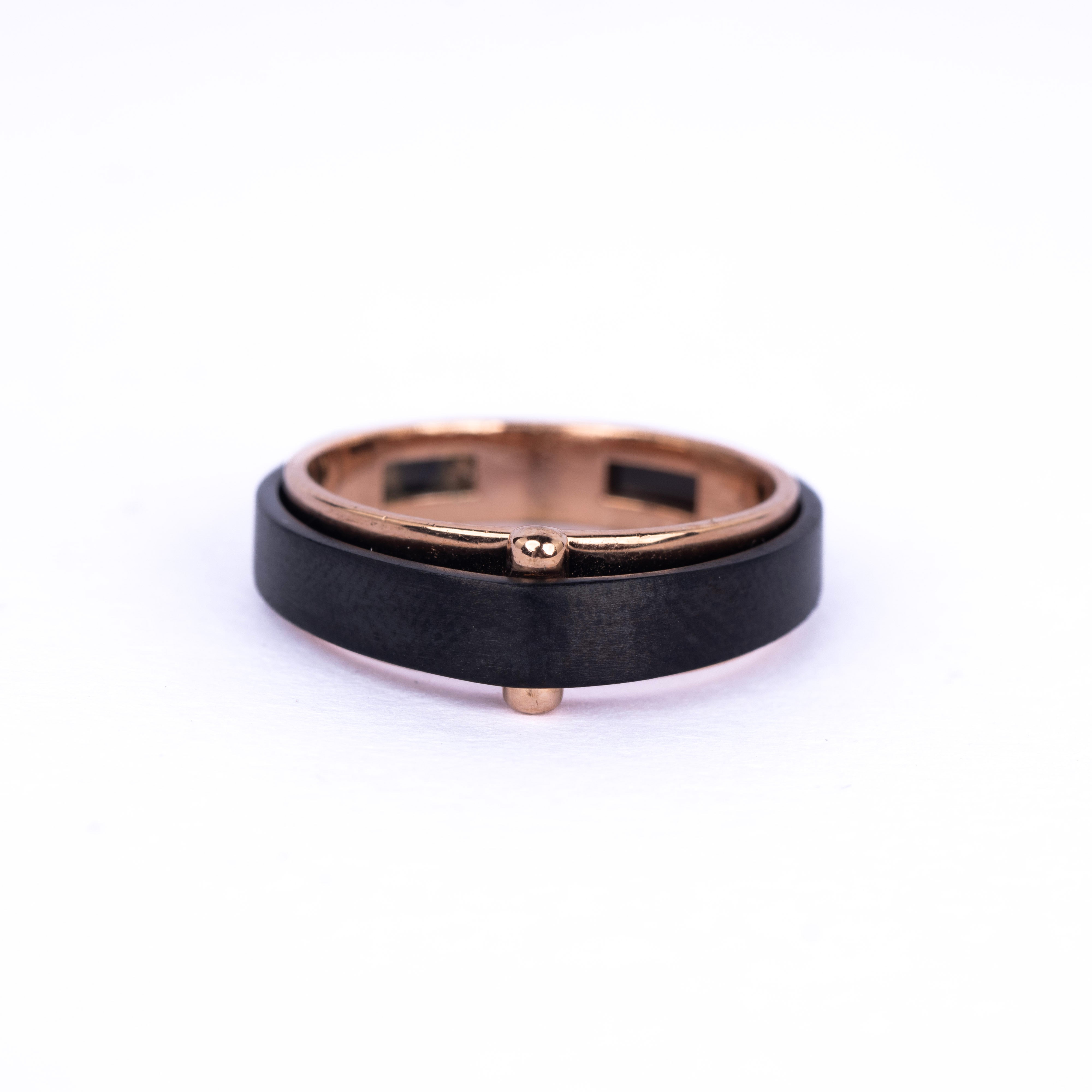 Bolt Dual-Tone Band Ring