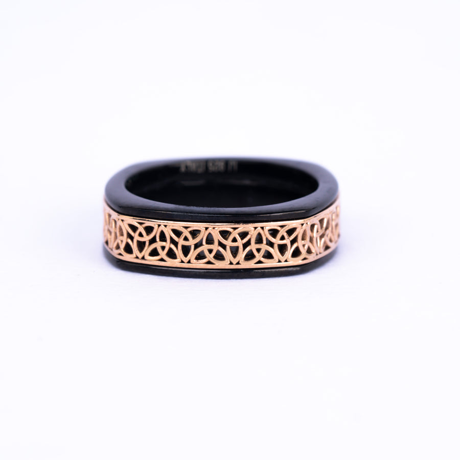 925 Silver Filigree Band Ring