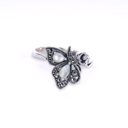Butterfly-Inspired Silver Ring