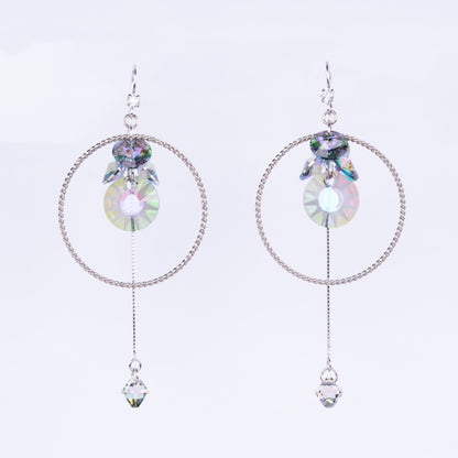 Aurora Hoop Dangle Earrings