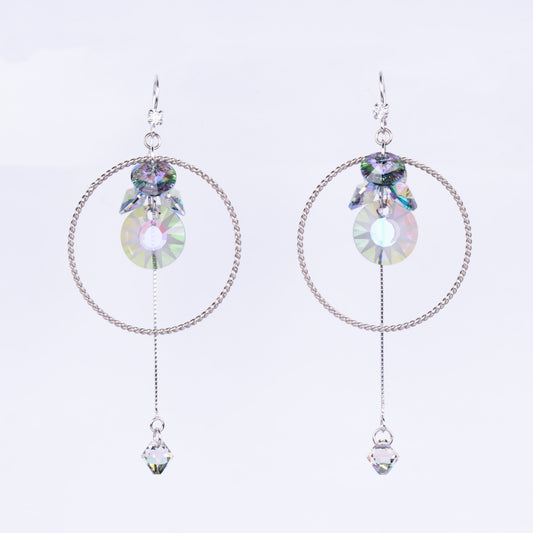 Aurora Hoop Dangle Earrings