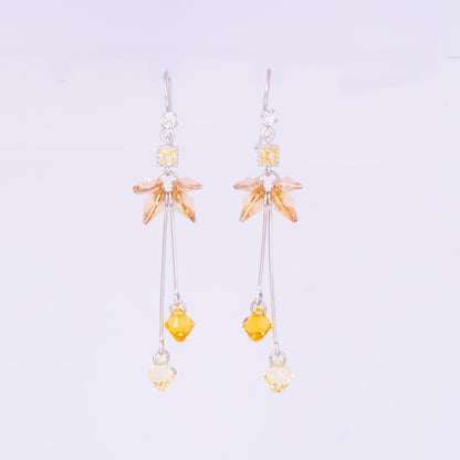 Amber Sunbeam Dangle Earrings
