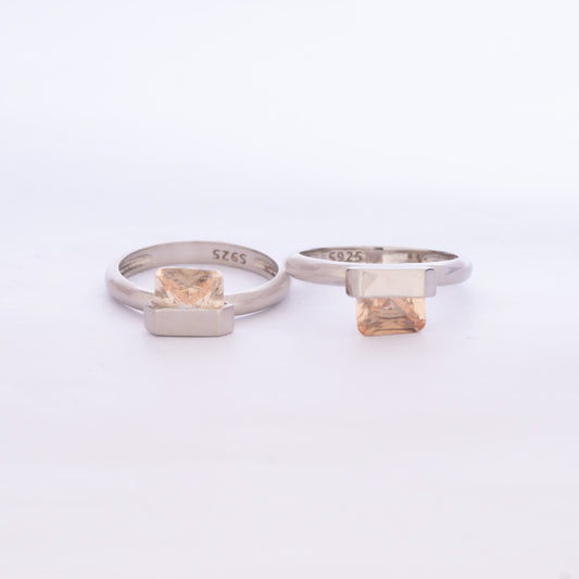 Golden Silver Magnet Ring