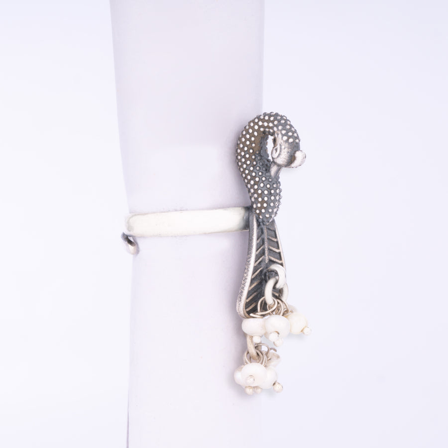 925 Silver Peacock Charm Ring
