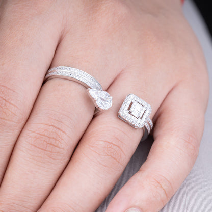 Pear-Shaped Stone Ring