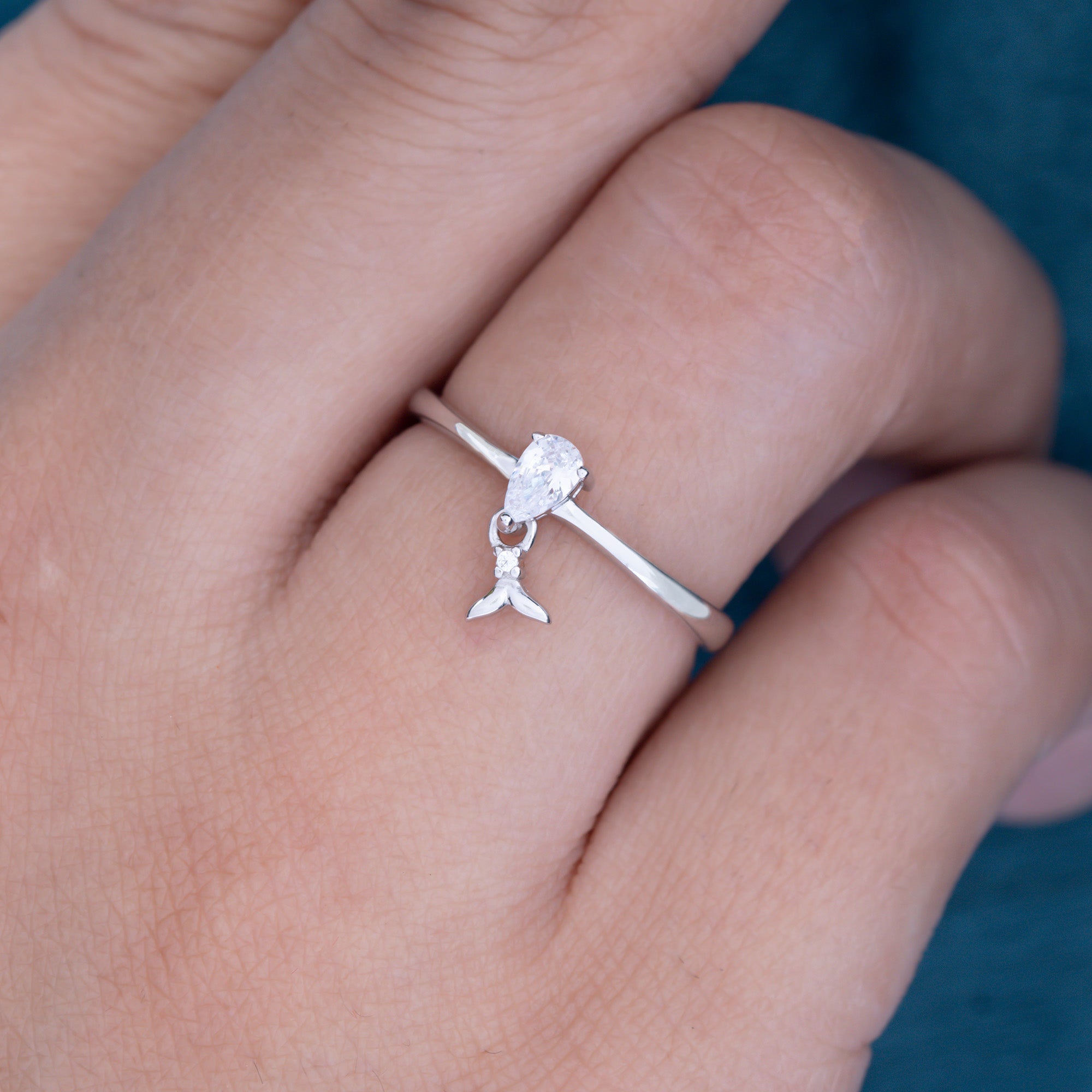 Solitaire Drop Ring