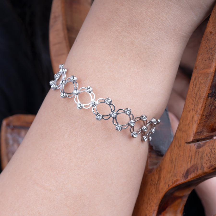925 Silver Convertible Ring To Bracelet
