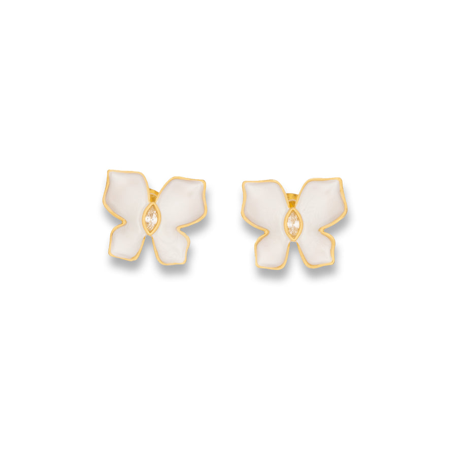Elegant Pearl Petal Earrings