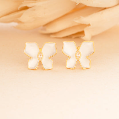 Elegant Pearl Petal Earrings