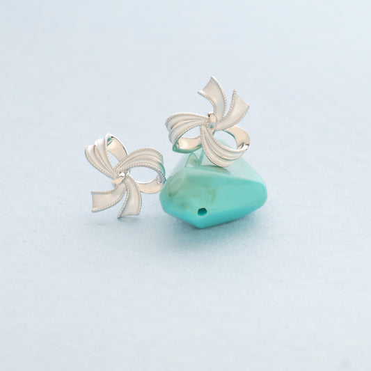 Ribbon Bow Stud Earrings