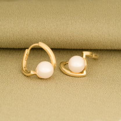 Pearl Hoop Earrings