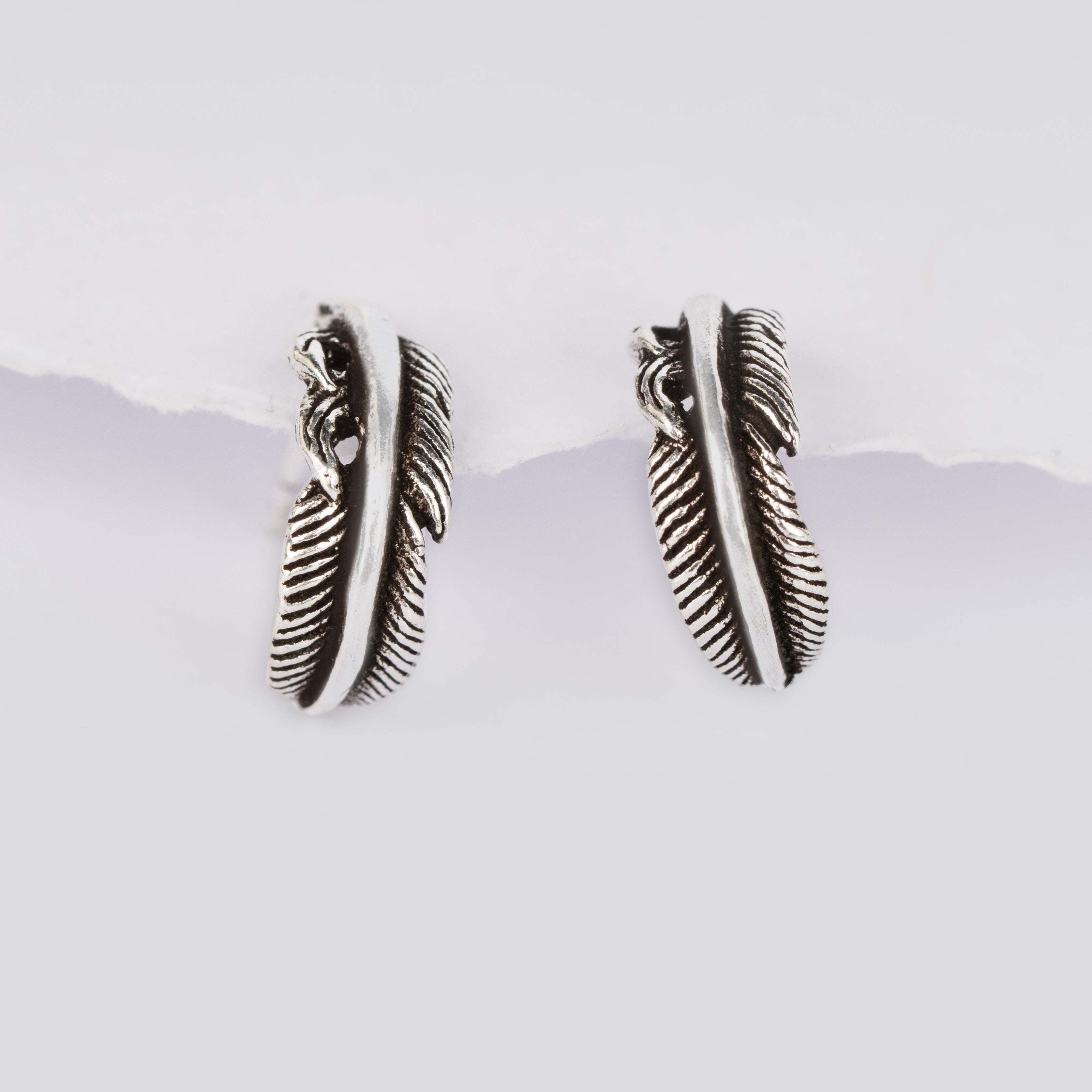 Feather Stud Earrings