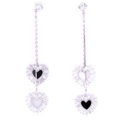 Forever Hearts Drop Earrings