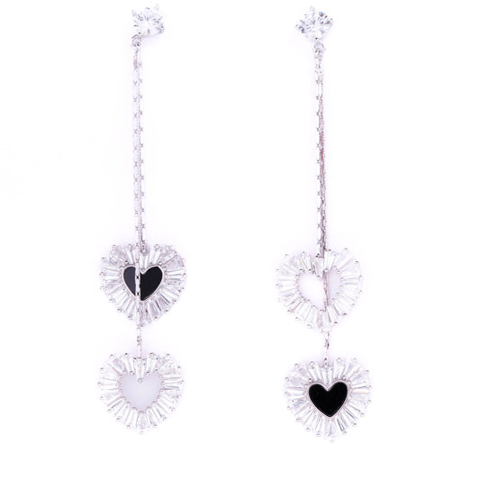 Forever Hearts Drop Earrings