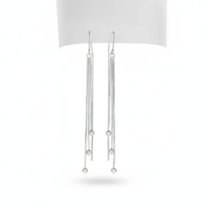 Silver Threader Earrings