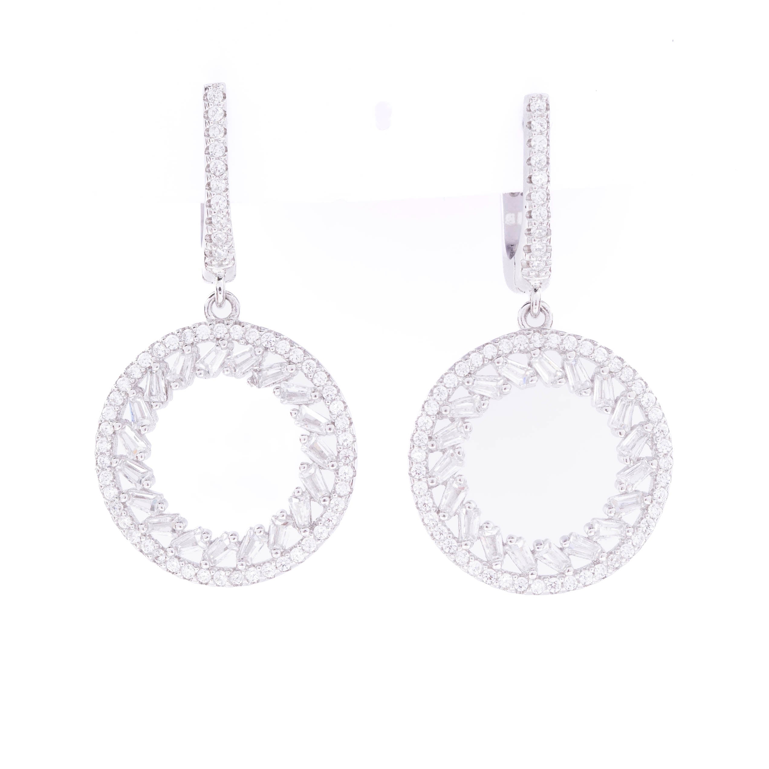 Circle of Light Drop Earrings