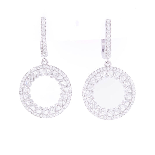 Circle of Light Drop Earrings