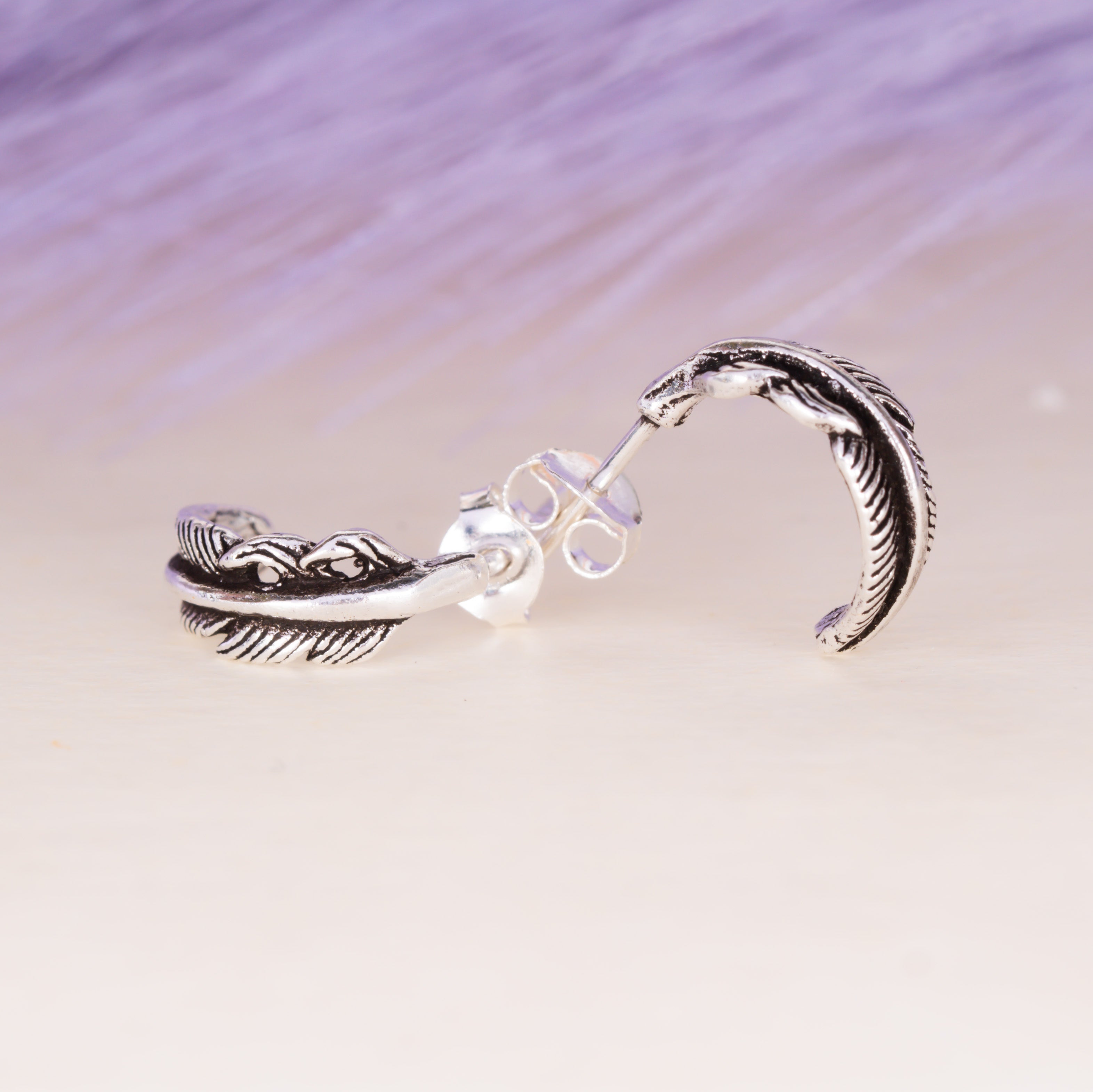 Feather Stud Earrings