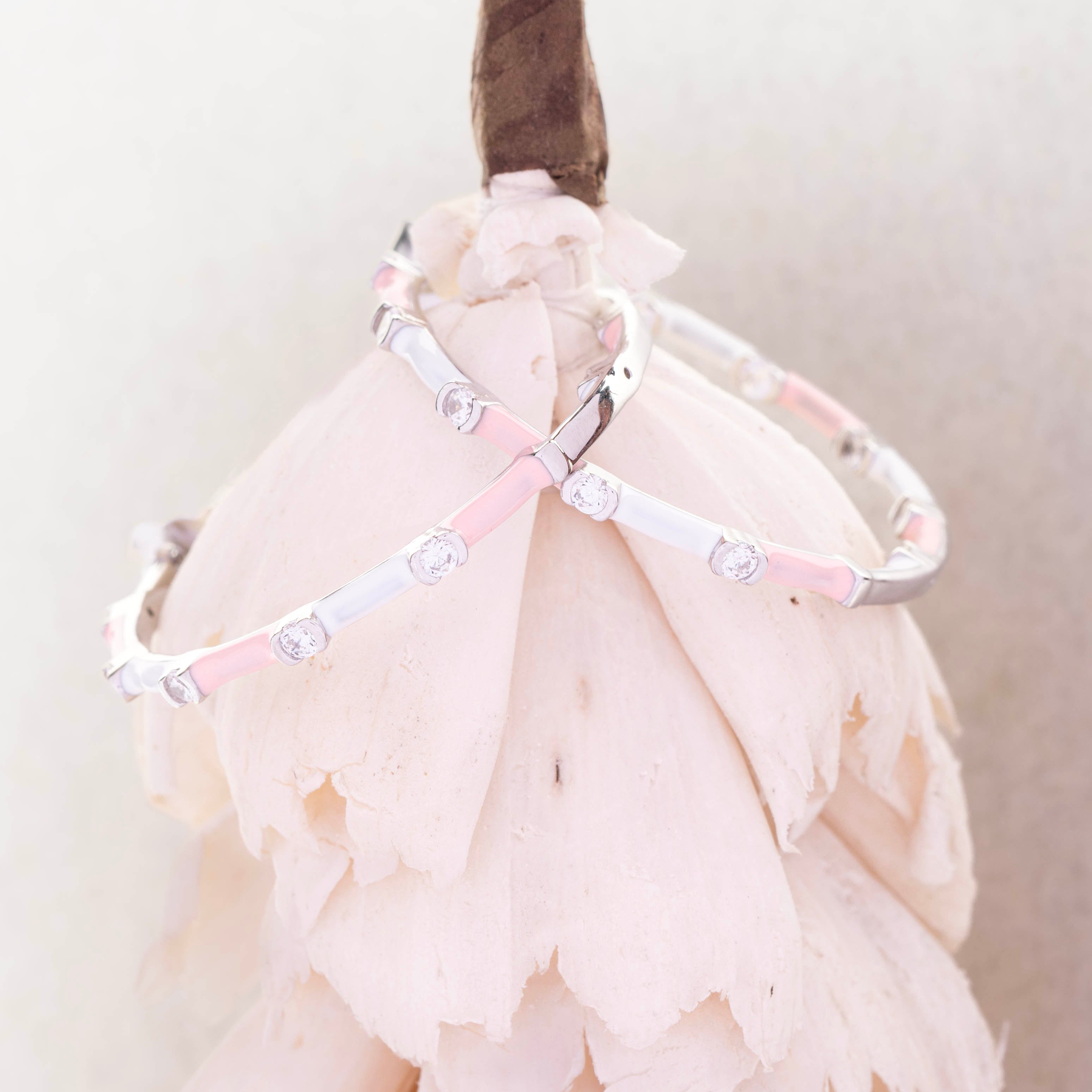 Trendy Color-Block Hoop Earrings