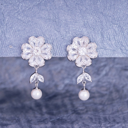 Floral Grace Drop Earrings