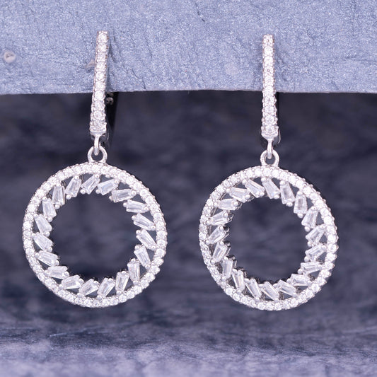 Circle of Light Drop Earrings