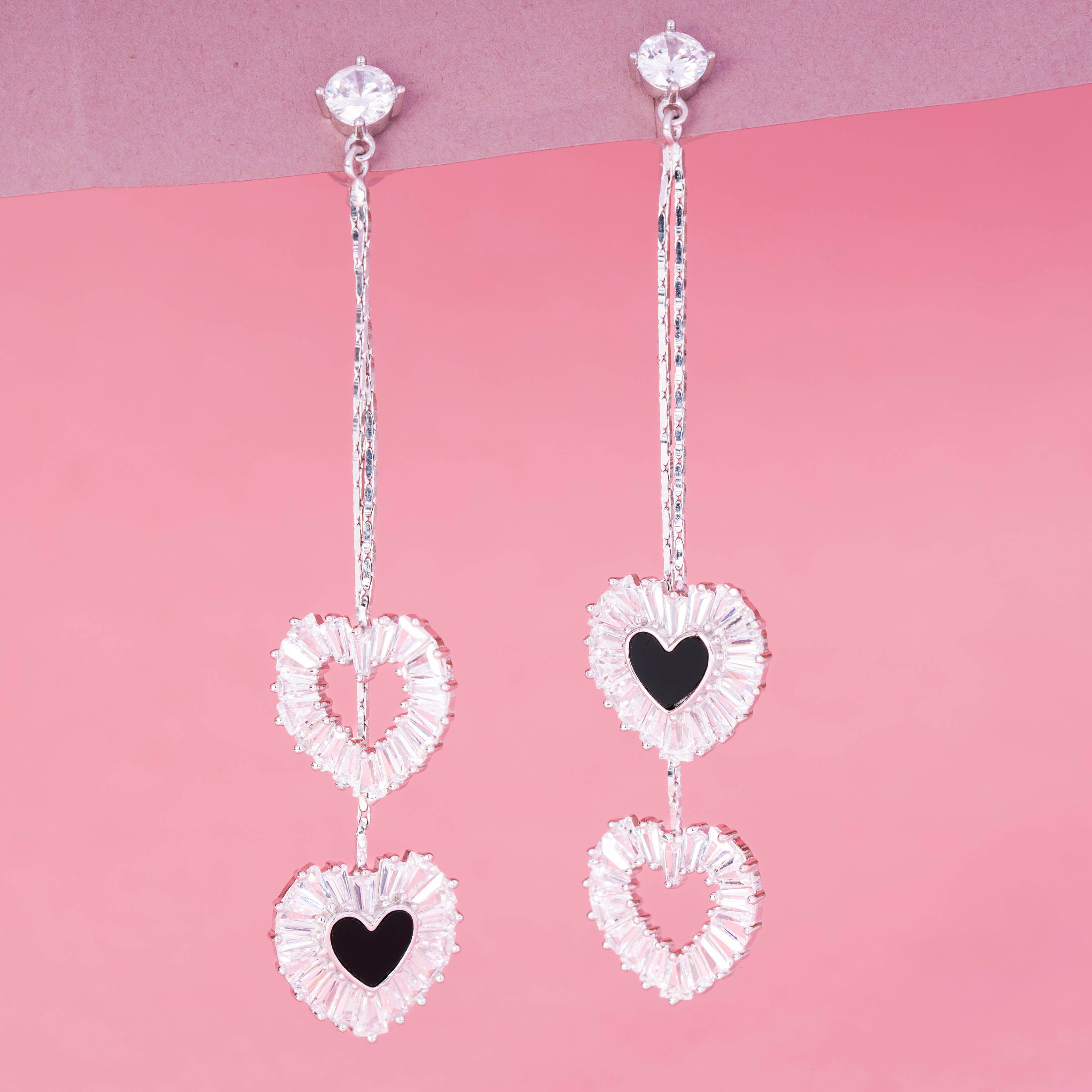 Forever Hearts Drop Earrings