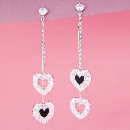 Forever Hearts Drop Earrings