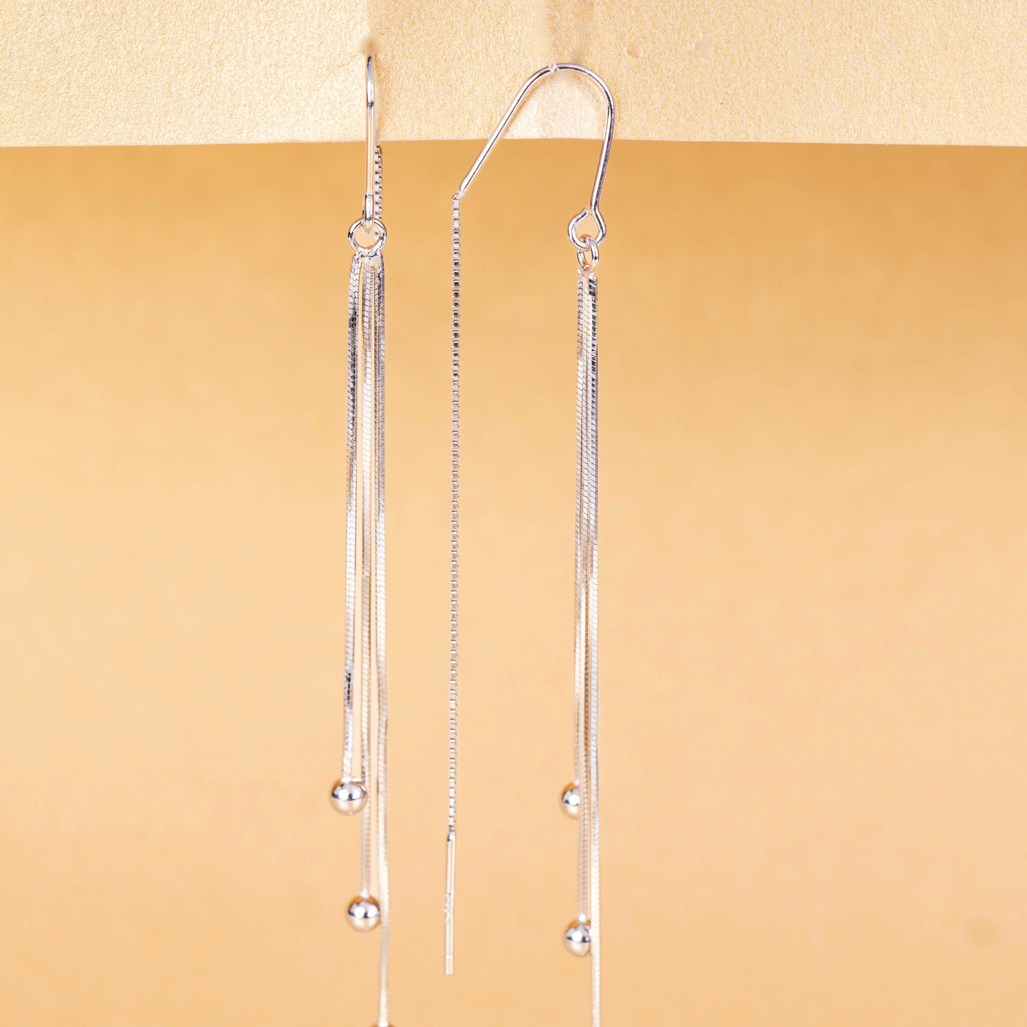 Silver Threader Earrings