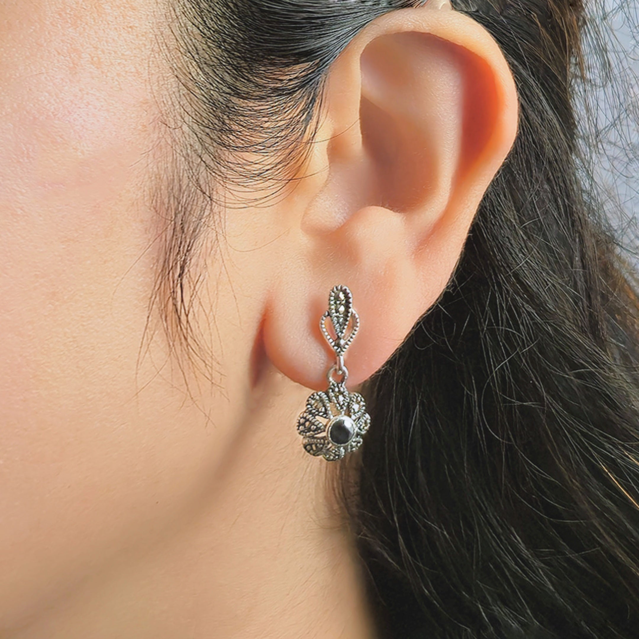 Floral Drop Earrings