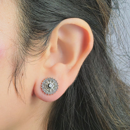 Circle Shape Stud Earrings