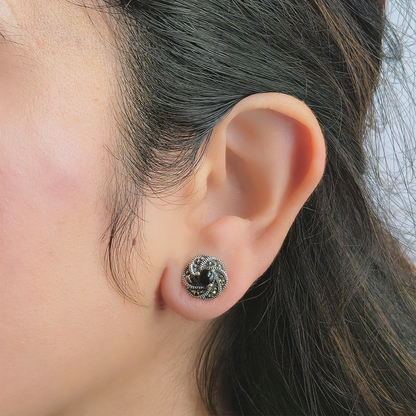 Antique Knot Stud Earrings