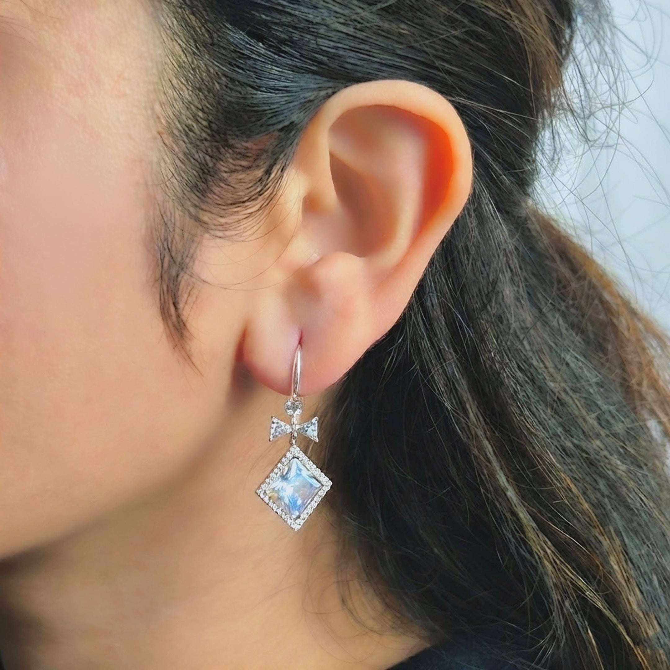 Twilight Bow Drop Earrings