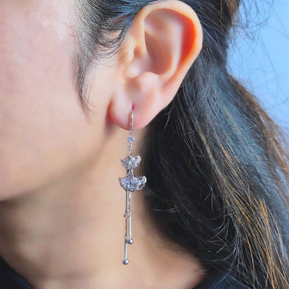 Crystal Fanfall Drop Earrings