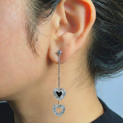 Forever Hearts Drop Earrings