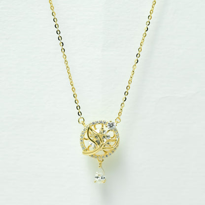 Blossom Halo Necklace - Gold Plated