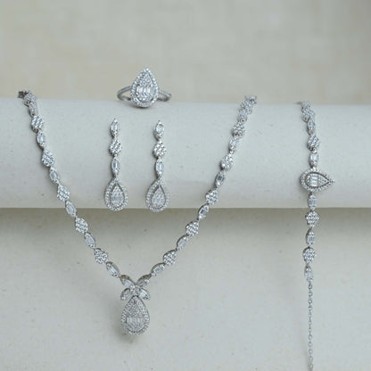 Eternal Grace Necklace With Earrings