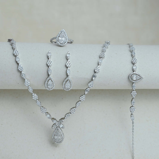 Eternal Grace Necklace With Earrings