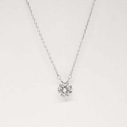 Classic Solitaire Necklace