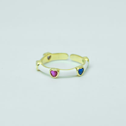 Aurora Enamel Ring