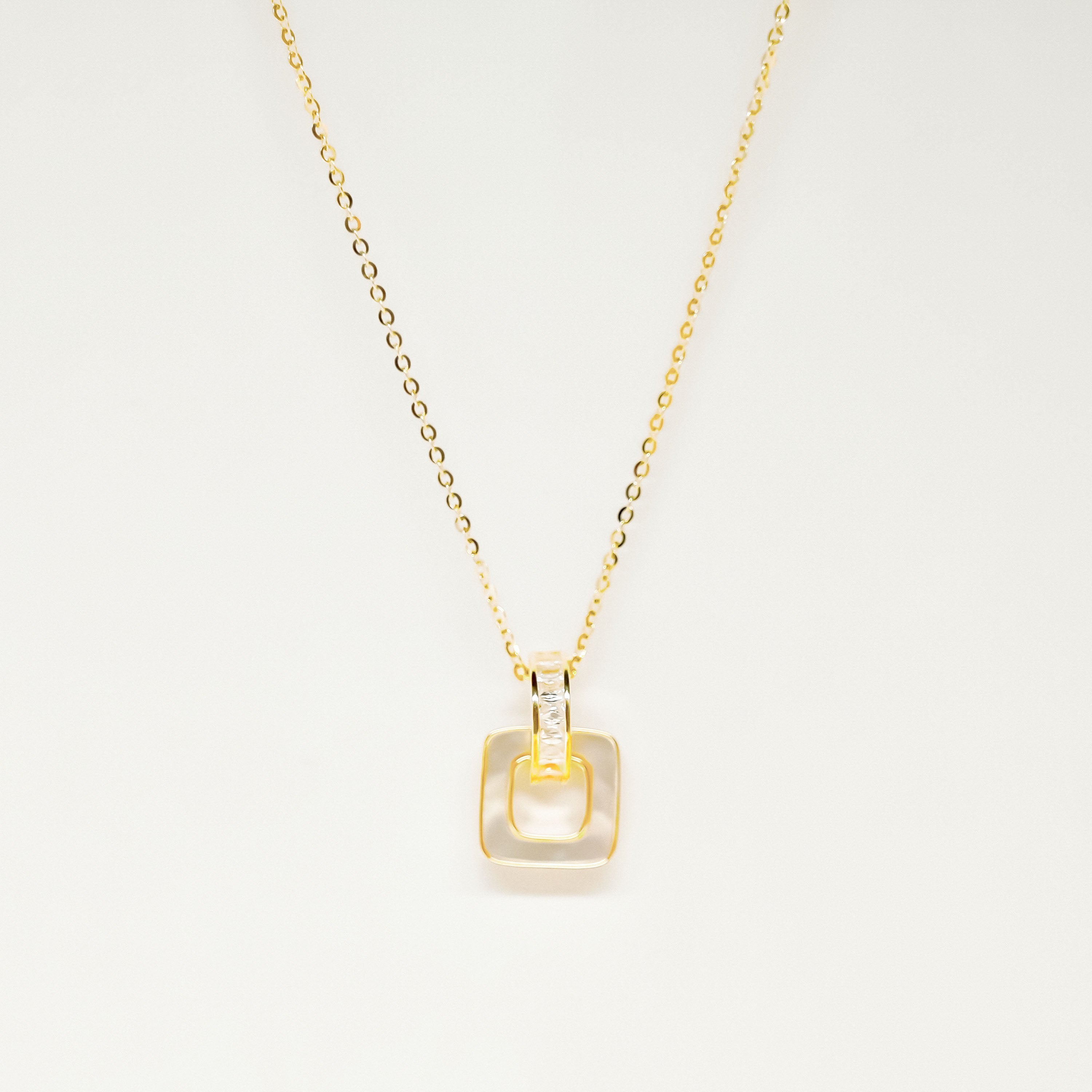 Golden Frame Necklace