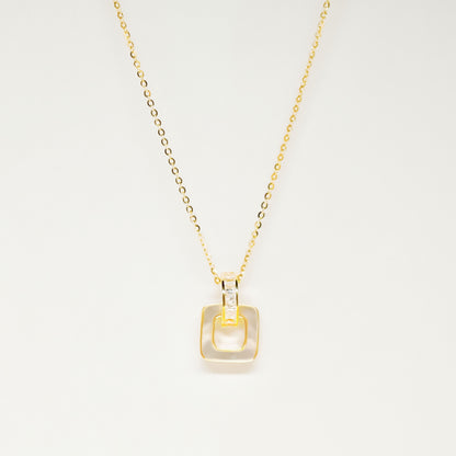 Golden Frame Necklace