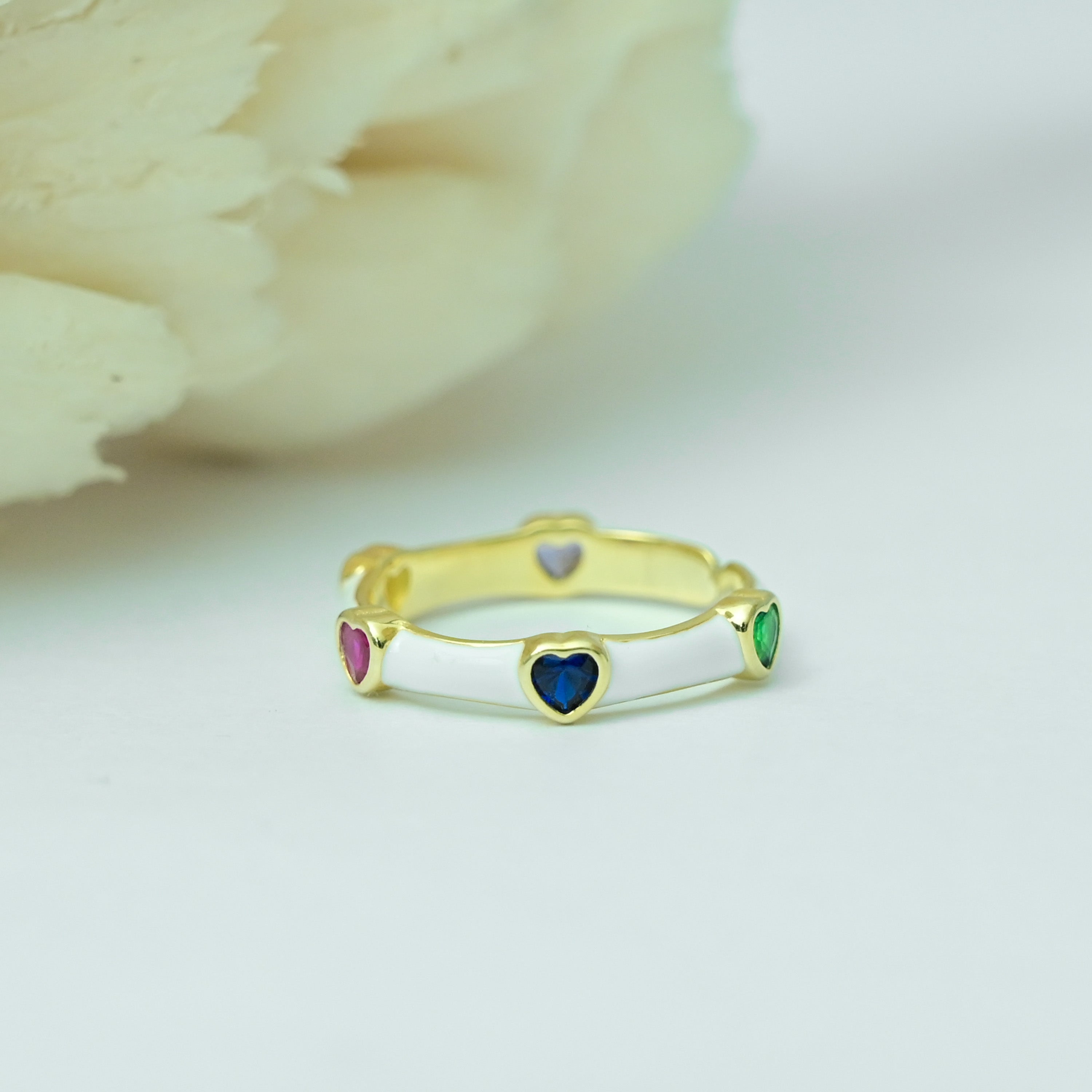 Aurora Enamel Ring