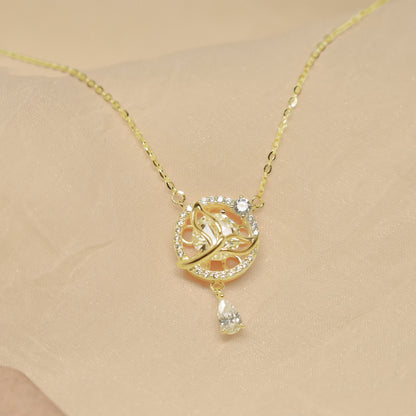 Blossom Halo Necklace - Gold Plated